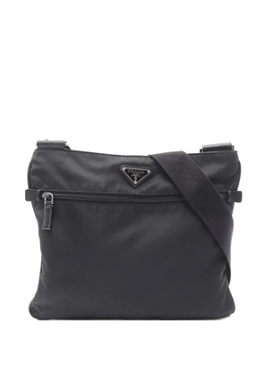 Prada Pre-Owned 2010s logo-plaque cross body bag - Black