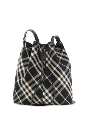 Burberry medium Check bucket bag - Black