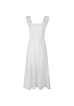 Temptation Positano Paprika openwork dress - White