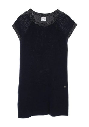 CHANEL Pre-Owned 1986-1988 Coco Mark cotton dress - Blue