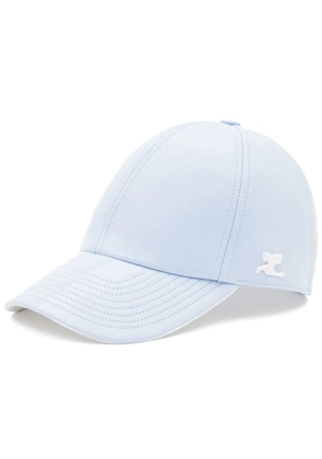 Courrèges logo patch cap - Blue