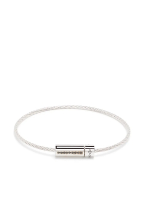 Le Gramme Le 7g Cable diamond bracelet - Silver