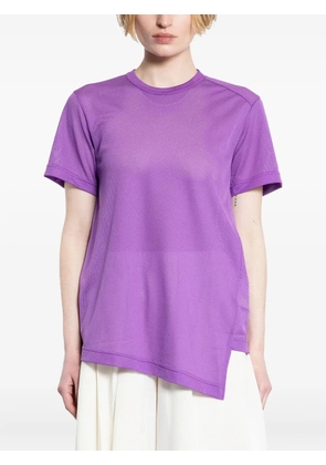 Comme Des Garçons asymmetric mesh T-shirt - Purple