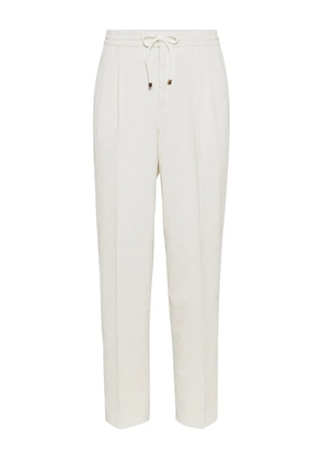Brunello Cucinelli cotton trousers - Neutrals