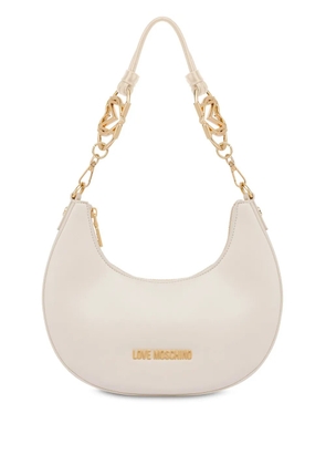 Love Moschino logo-lettering shoulder bag - White