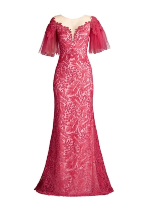 Tadashi Shoji Ryn embroidered tulle dress - Pink