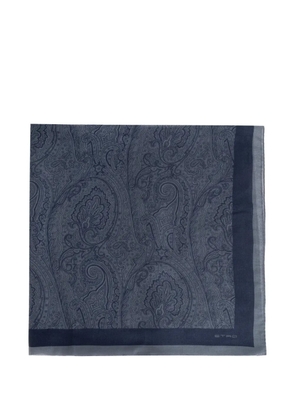 ETRO paisley-print scarf - Blue