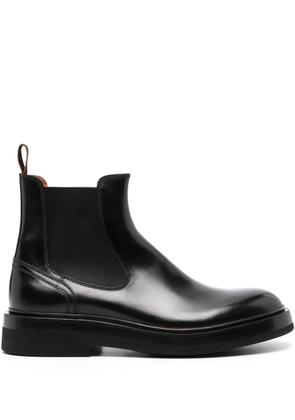 Santoni leather Chelsea boots - Black
