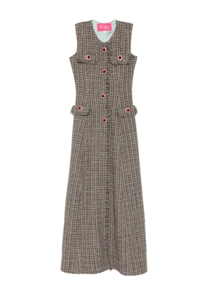 MIAU by Clara Rotescu embellished maxi dress - Brown