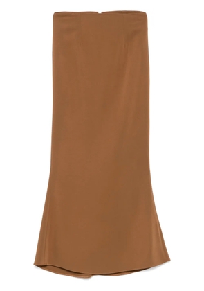 STYLAND crepe maxi skirt - Brown