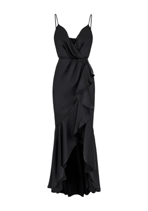 ROSERRY Marbella ruffled maxi dress - Black