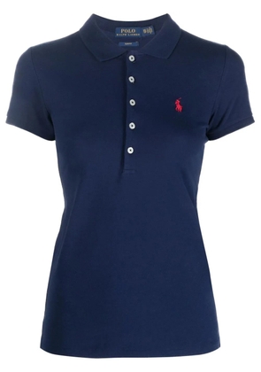 Polo Ralph Lauren Julie logo-embroidered polo shirt - Blue