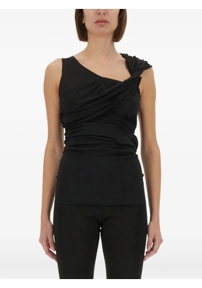 Rick Owens Lilies twisted asymmetric top - Black