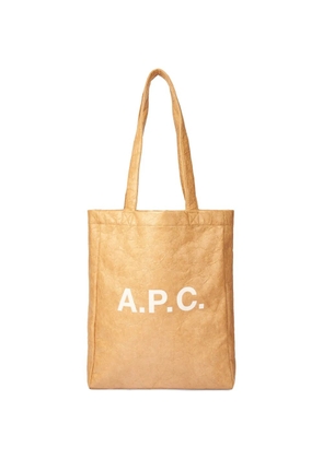 A.P.C. textured shoulder bag - Neutrals