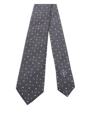 Louis Vuitton Pre-Owned 2022 Cravat monogram spotty tie - Black
