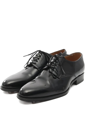 Christian Dior Pre-Owned 2010s leather lace-up loafers - Black