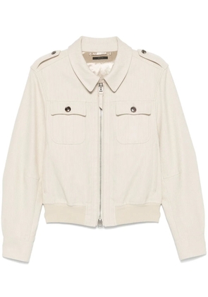 TOM FORD corduroy bomber jacket - Neutrals