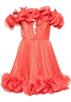 Ana Radu ruffle-detail dress - Orange