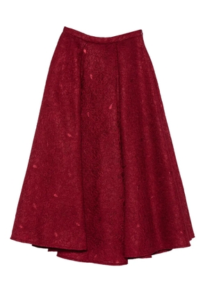 MIAU by Clara Rotescu Thais midi skirt - Red