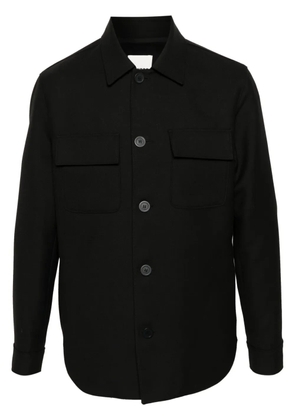 SANDRO button-up overshirt - Black