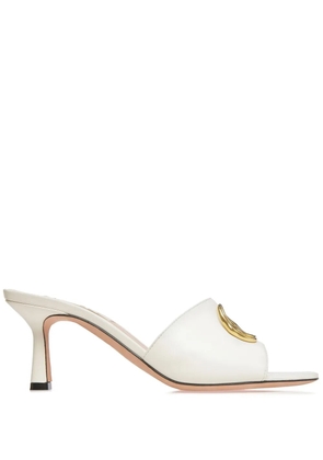 Bally Geha 65mm logo-plaque sandals - White