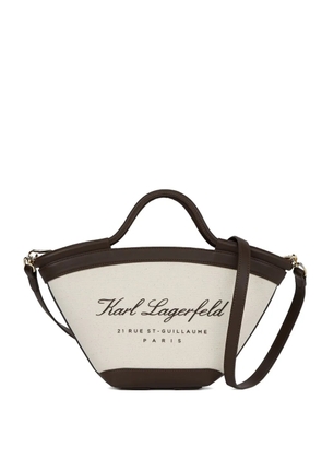 Karl Lagerfeld small Hotel Karl beach bag - Neutrals