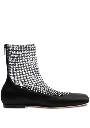 René Caovilla rhinestone-embellished ballerina shoes - Black