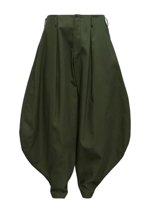 Comme des Garçons Homme Plus drop-crotch puffball trousers - Green