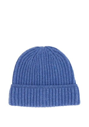 Piacenza Cashmere ribbed cashmere beanie - Blue