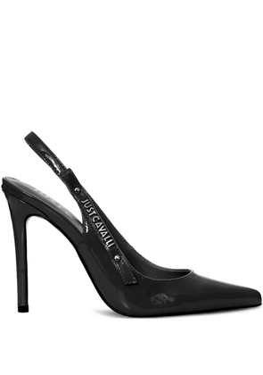 Just Cavalli logo-lettering pumps - Black