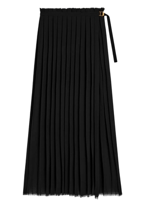 AMI Paris long pleated skirt - Black