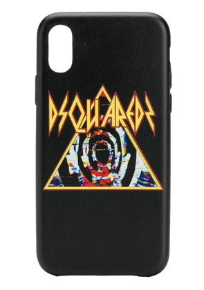 DSQUARED2 Rock logo iPhoneX case - Black