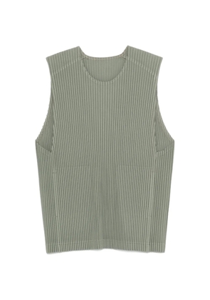 Homme Plissé Issey Miyake sleeveless pleated vest - Green