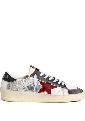 Golden Goose Stardan metallic leather sneakers - Silver