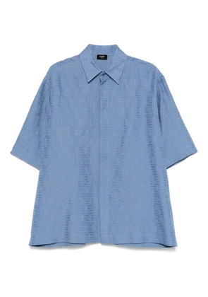 FENDI linen blend shirt - Blue