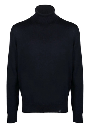 Fay roll-neck virgin wool sweater - Blue