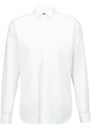 Corneliani long-sleeve poplin shirt - White