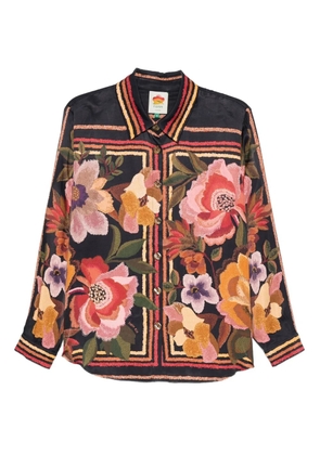 FARM Rio floral-print shirt - Black