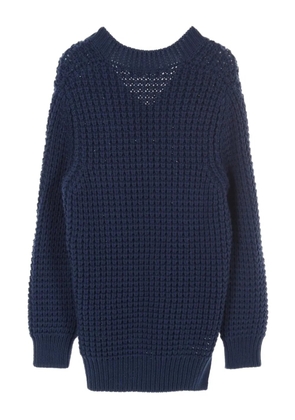 Louis Vuitton Pre-Owned 2010s waffle-knit sweater - Blue