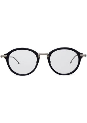 Thom Browne Eyewear tortoiseshell pantos-frame glasses - Blue