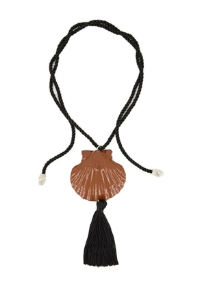 JULIETTA Pillar shell-pendant necklace - Silver