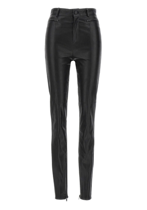 David Koma leather-panel leggings - Black