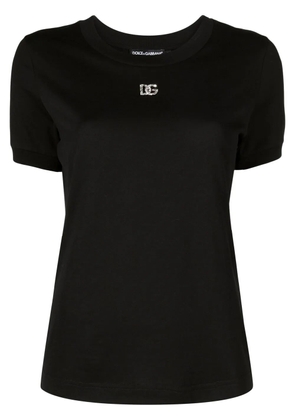Dolce & Gabbana crystal-embellished round-neck T-shirt - Black