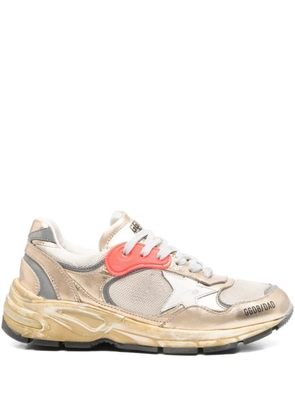 Golden Goose Dad-Star metallic sneakers - Neutrals