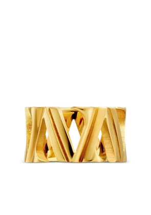 Versace logo-embellished ring - Gold