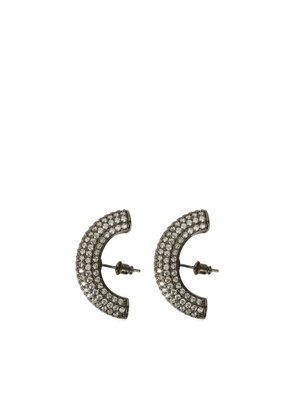 Panconesi cubic-zirconia half-hoop earrings - Silver