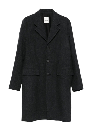 SANDRO three-button wool coat - Grey