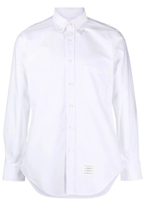 Thom Browne button-up cotton shirt - White