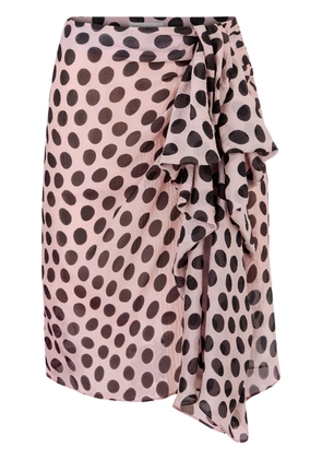 Nina Ricci asymmetric bow skirt - Pink