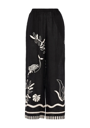 ERES Octopus wide-leg trousers - Black